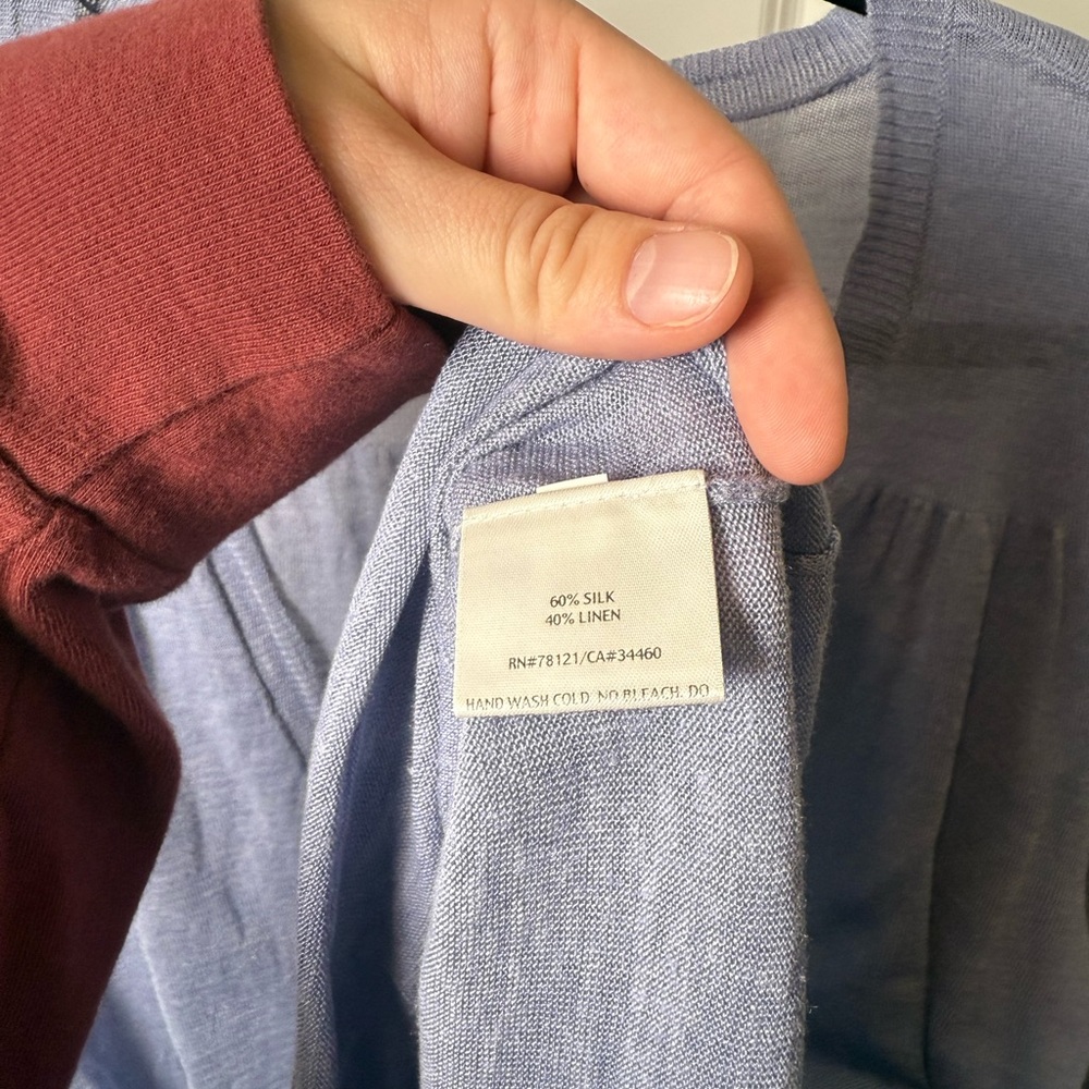 Eileen Fisher silk/linen cardigan - Picture 4 of 6